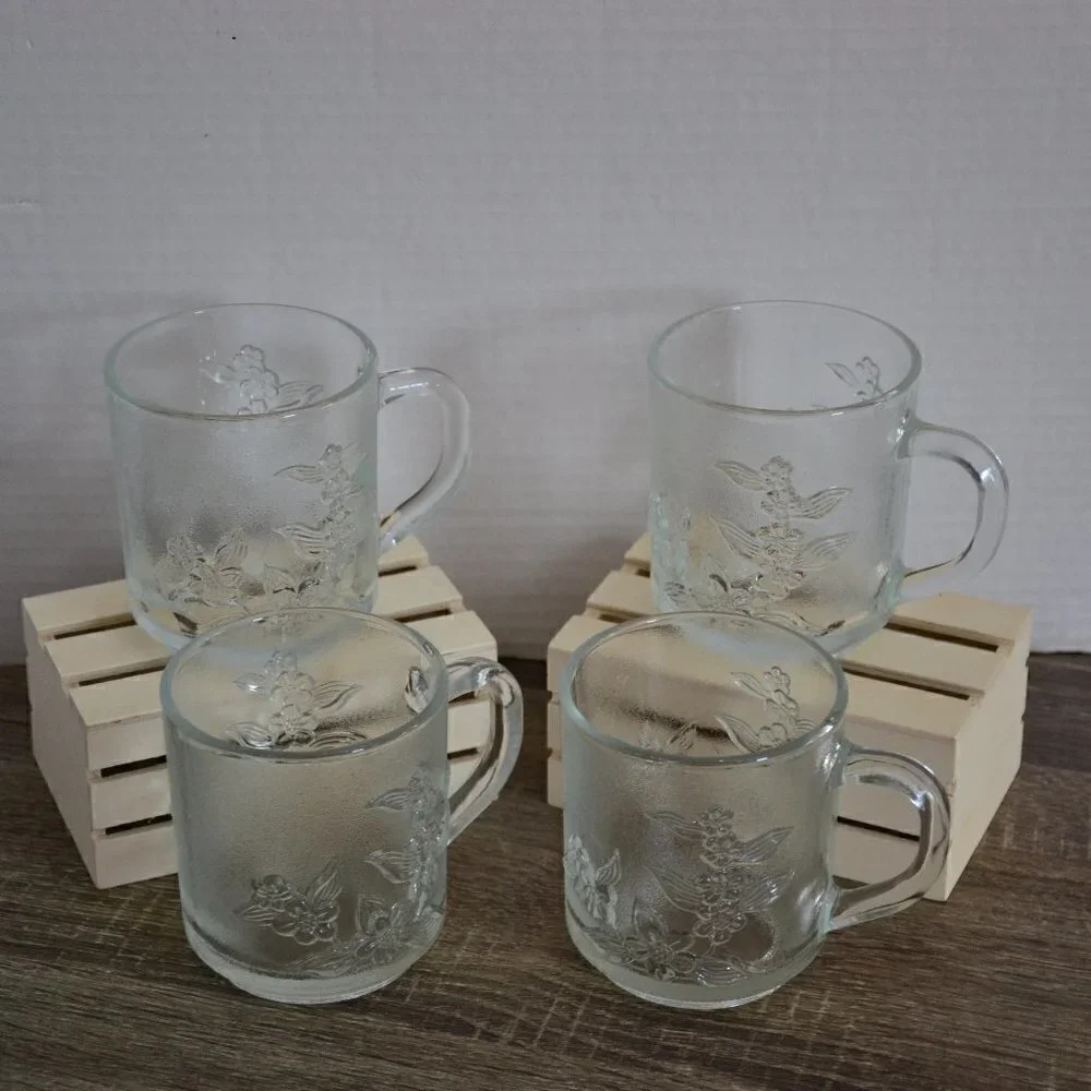 LAST CHANCE Vtg KIG INDONESIA Cherry Blossom Mugs